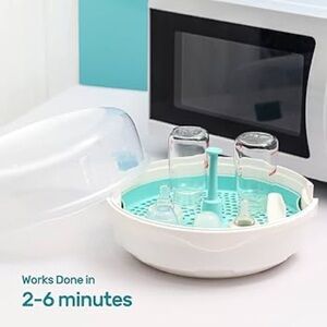 Nuliie Microwave Sterilizer for Baby Bottles, Pump Parts, Pacifiers